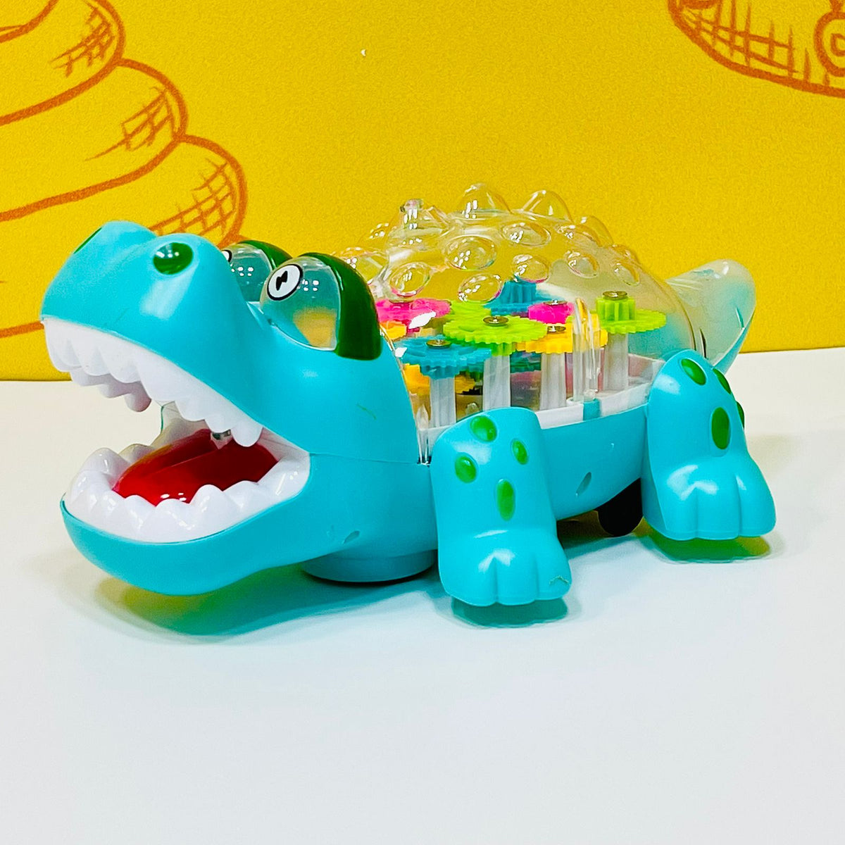 Electric Transparent Gear Crocodile