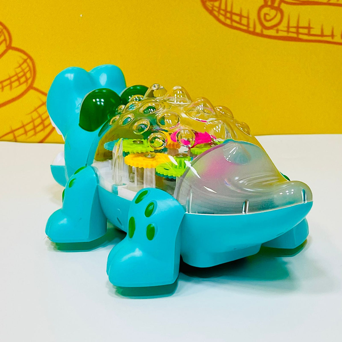 Electric Transparent Gear Crocodile