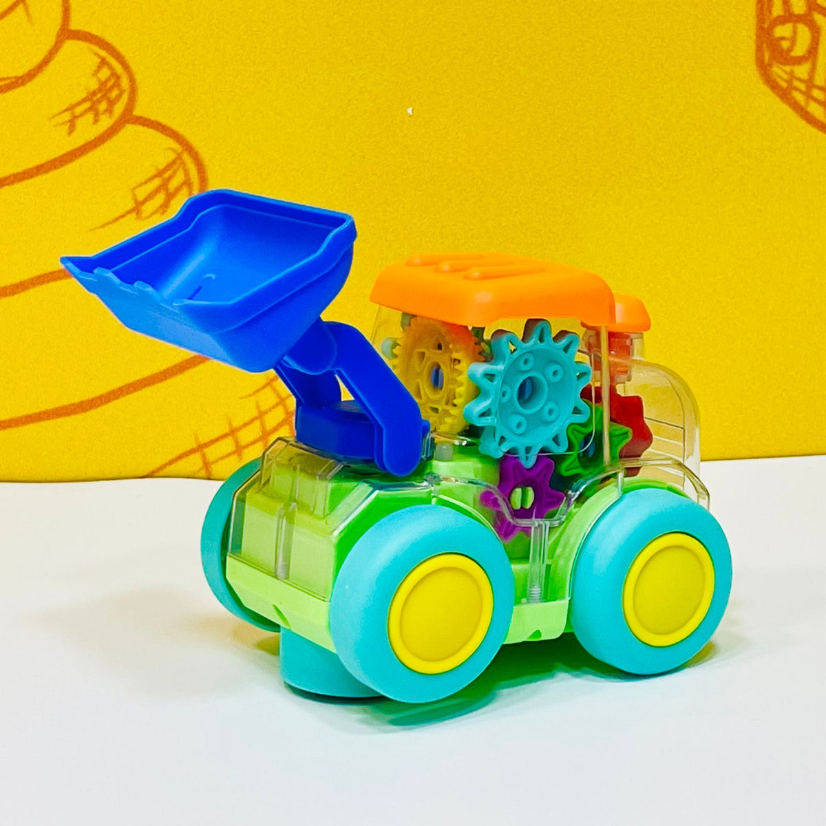 Colorful Transparent Gear Electric Excavator