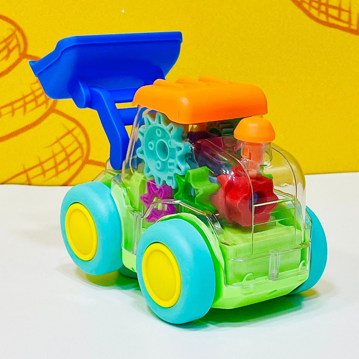 Colorful Transparent Gear Electric Excavator
