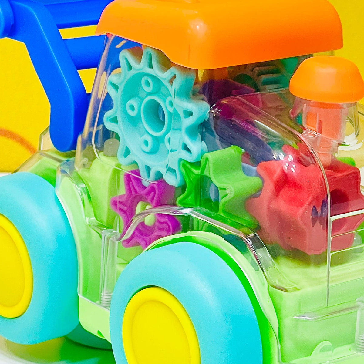 Colorful Transparent Gear Electric Excavator