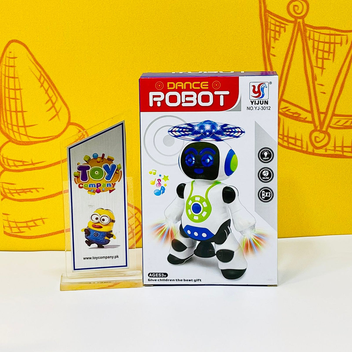 360°Body Spinning Dancing Robot with LED Lights