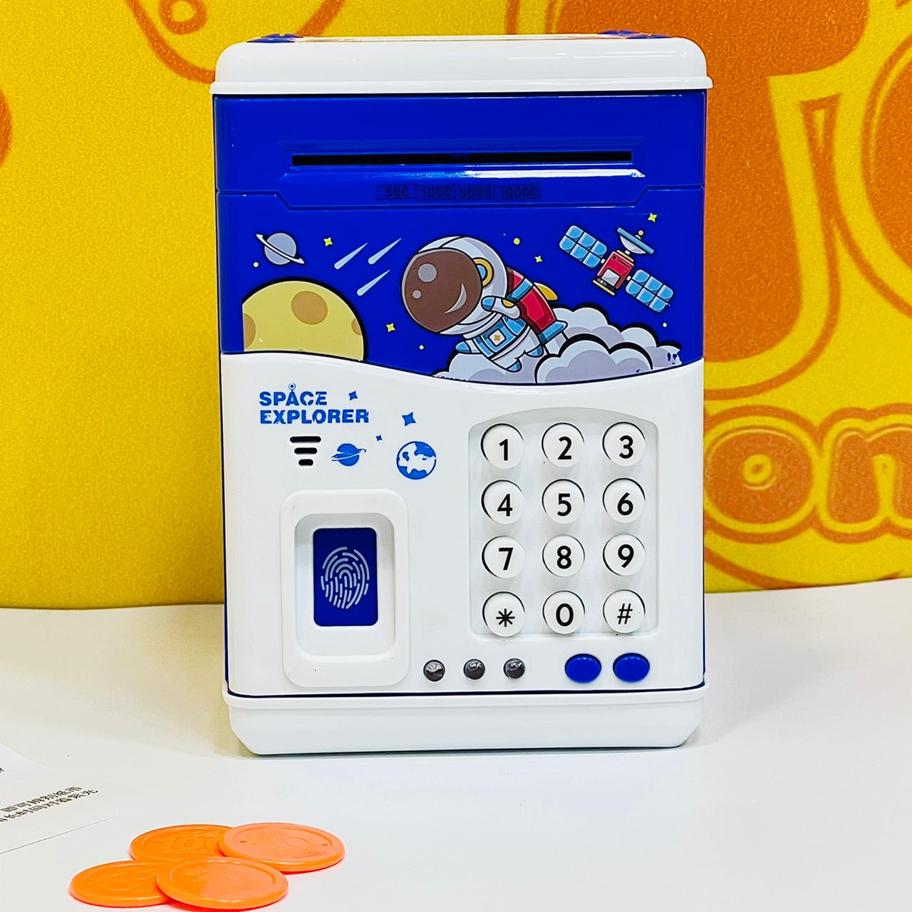 Space Explorer Piggy Bank with Finger Print Unlock