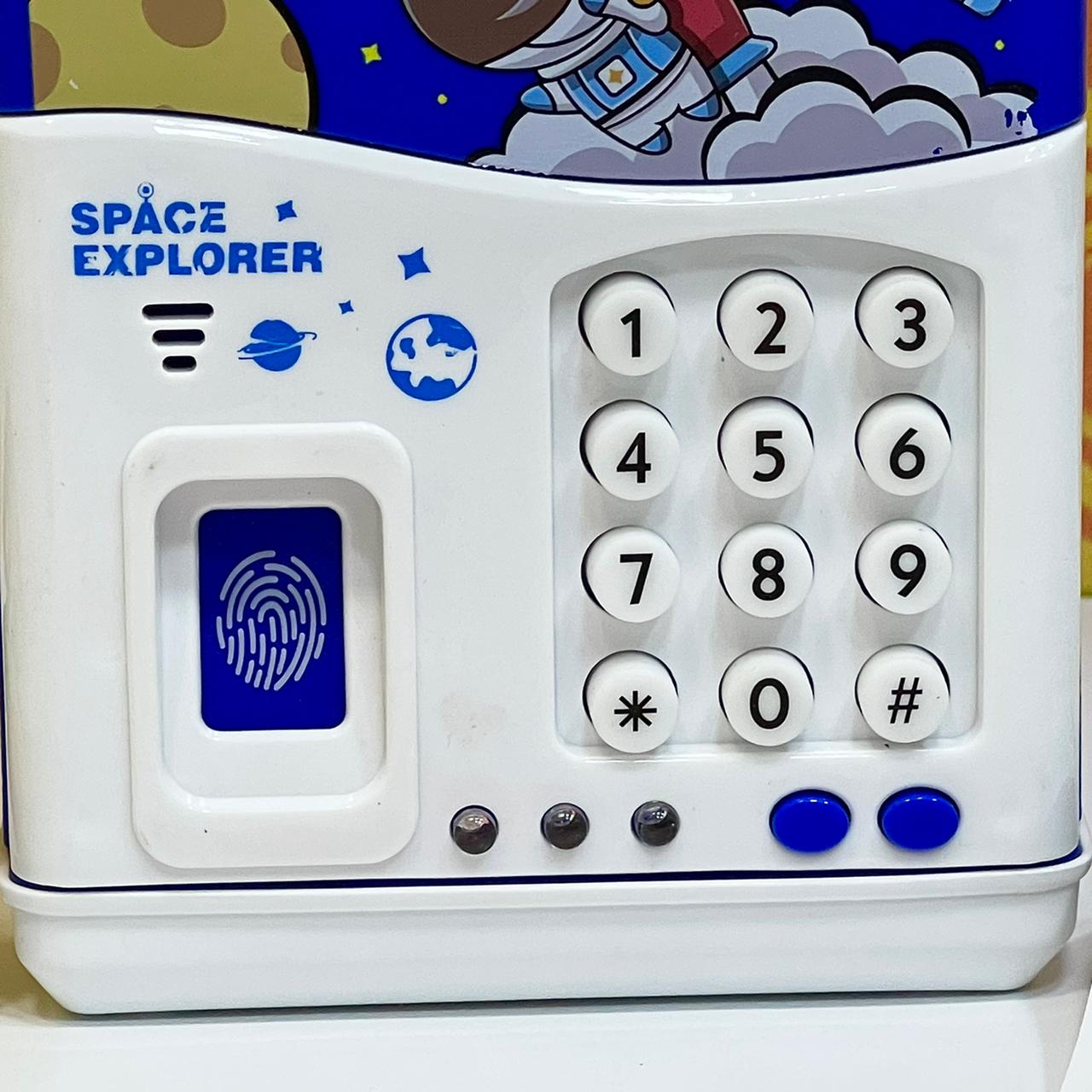 Space Explorer Piggy Bank with Finger Print Unlock