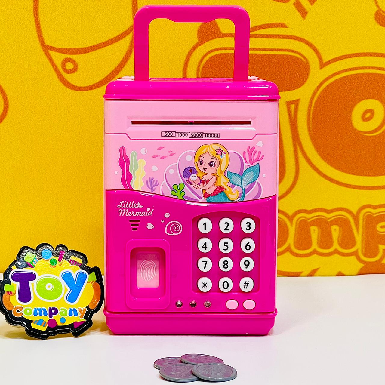 Little Mermaid Piggy Bank with Finger Print Unlock