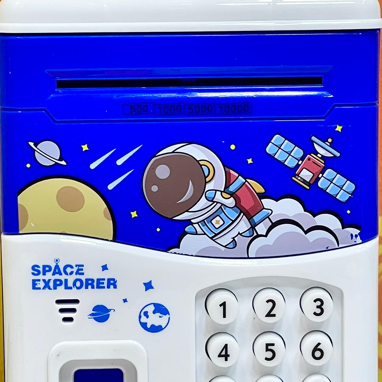 Space Explorer Piggy Bank with Finger Print Unlock