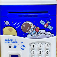 Space Explorer Piggy Bank with Finger Print Unlock
