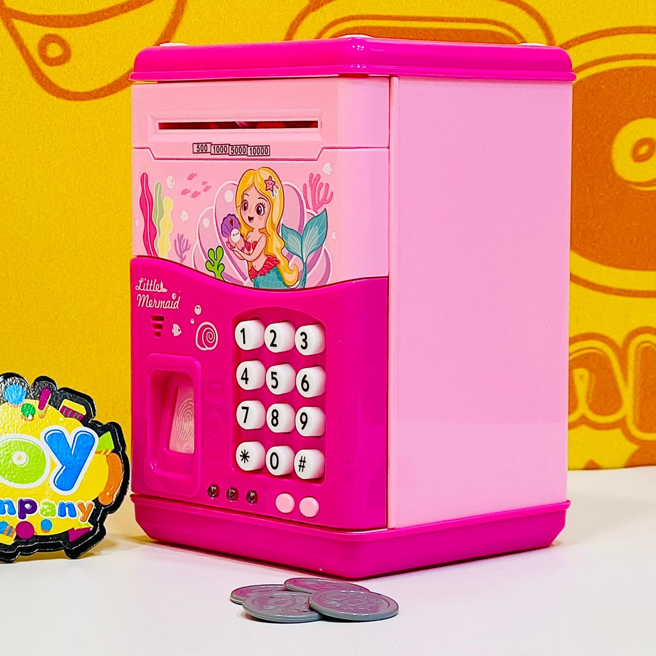 Little Mermaid Piggy Bank with Finger Print Unlock
