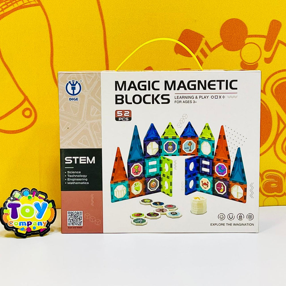 52 Pieces Magic Magnetic Blocks