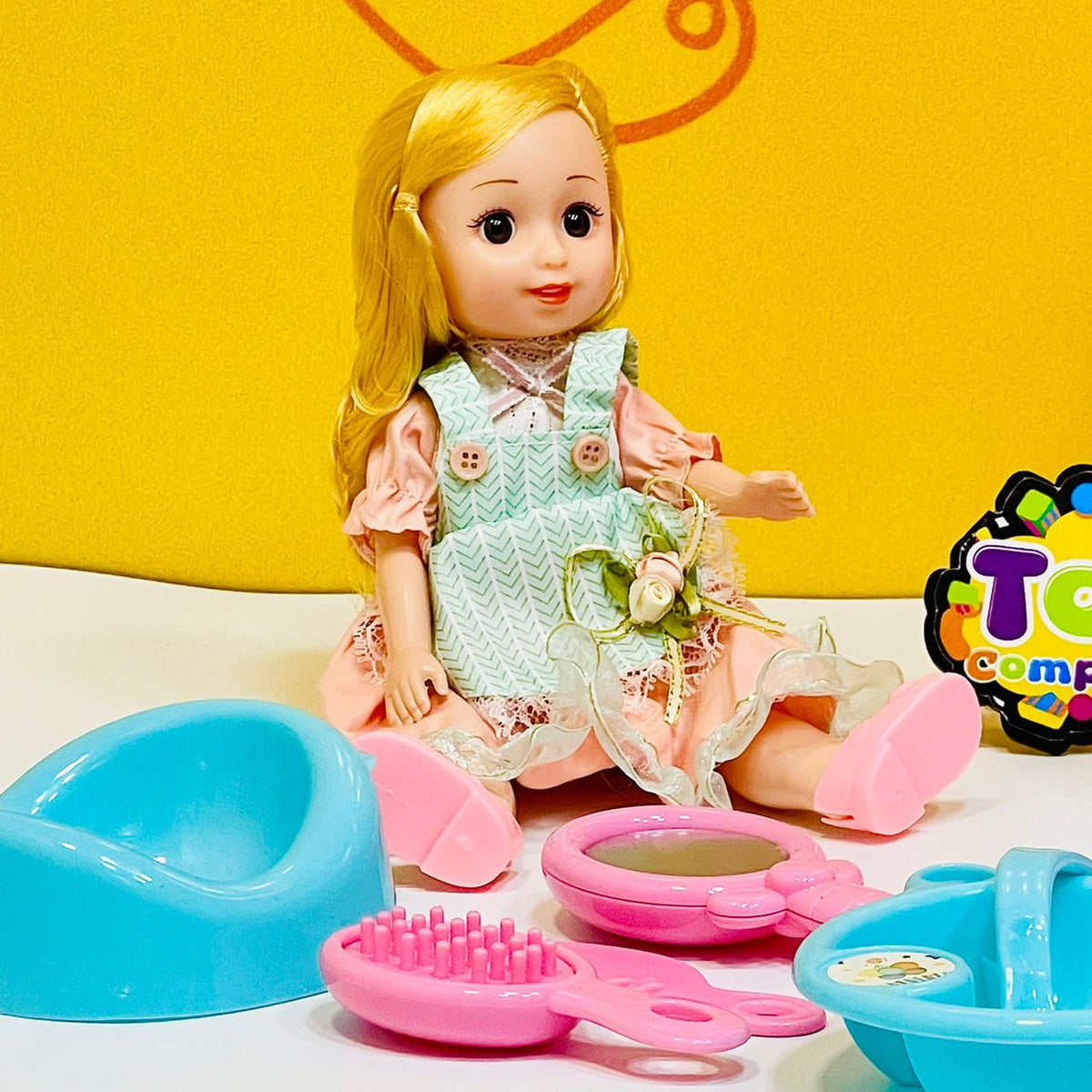 Doll with Stroller