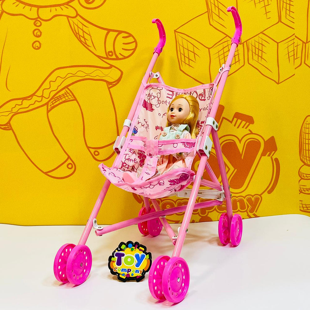 Doll with Stroller
