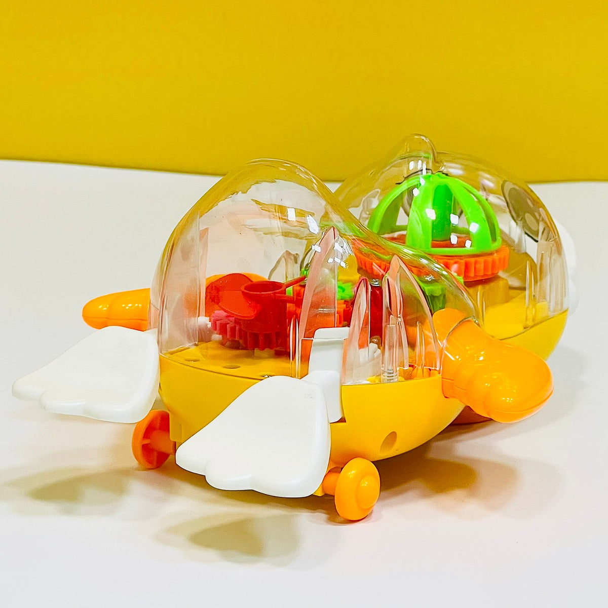 Electric Transparent Gear Duck with Lights and Sound