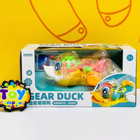 Electric Transparent Gear Duck with Lights and Sound