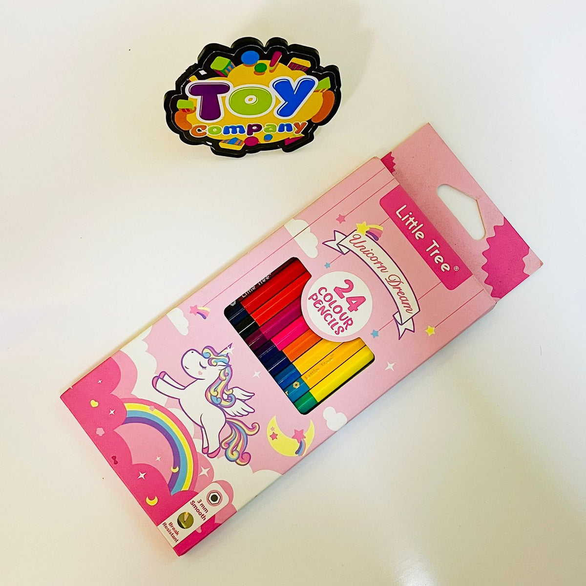 Little Tree Wood Color Double Sided Pencils 24 Colors for Kids