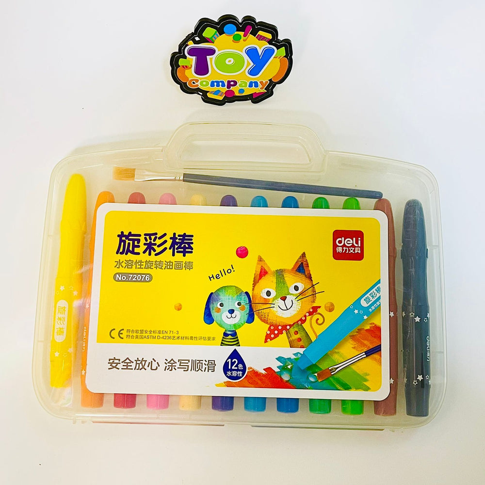 Rotating Oil Painting Stick Crayon - Deli