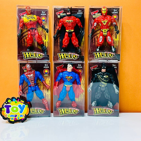 Avengers Super Heroes Action Figures - 6 Pcs