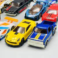 Diecast Set of 20 Cars with Display Racks