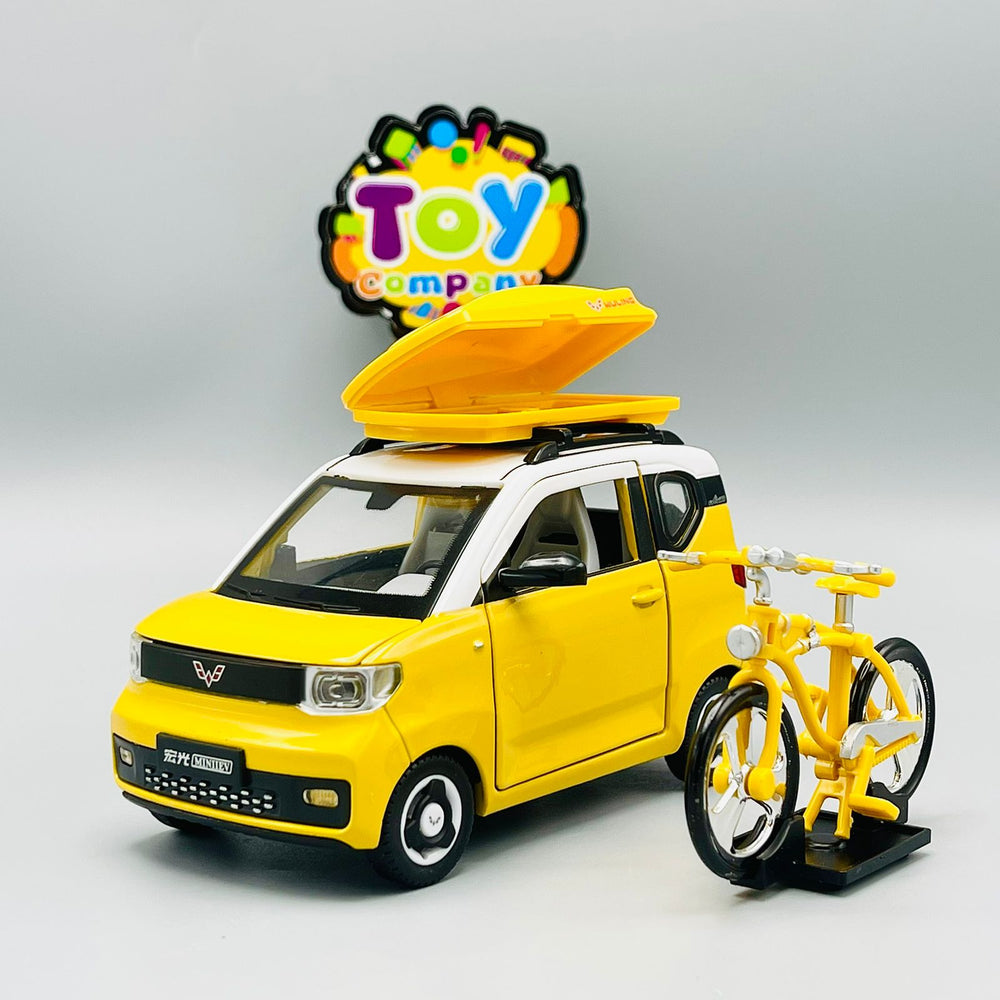Diecast 1:24 Scale Mini EV with Bicycle