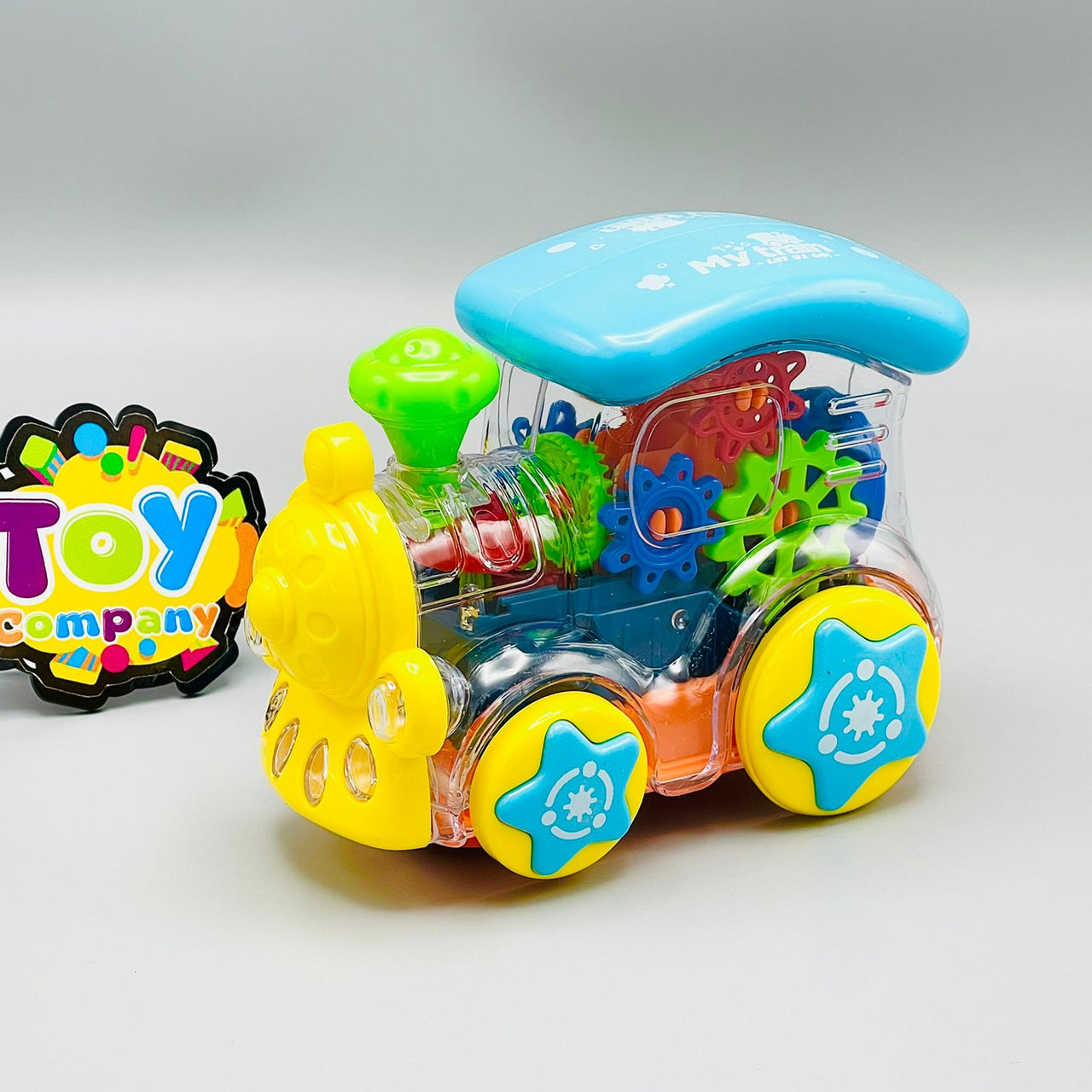 Gear Train Engine Transparent Toy