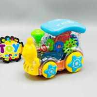 Gear Train Engine Transparent Toy