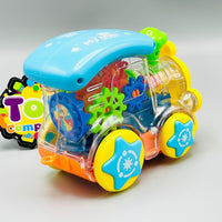 Gear Train Engine Transparent Toy