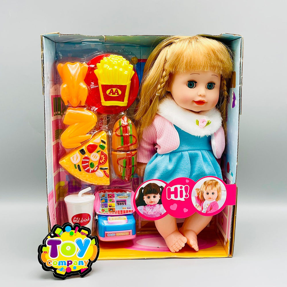 Premium Doll with Supermarket - Open/Close Eyes