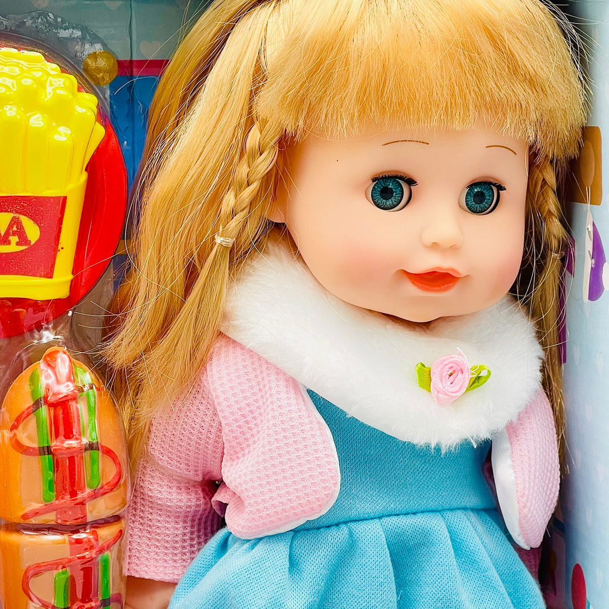 Premium Doll with Supermarket - Open/Close Eyes