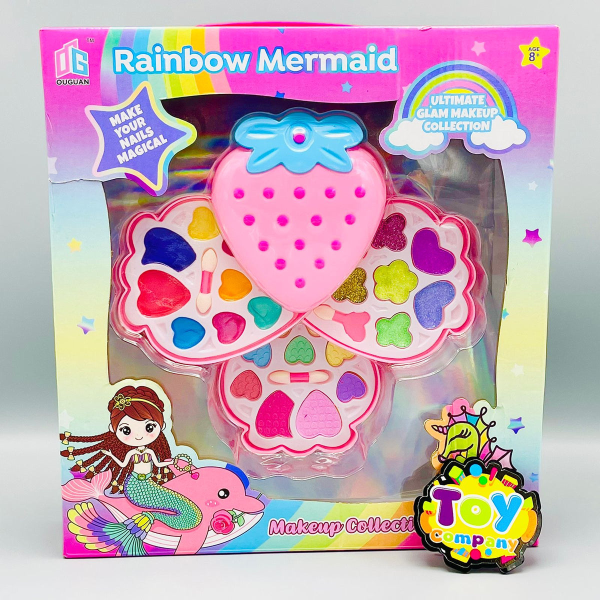 Rainbow Mermaid Makeup Kit - Strawberry