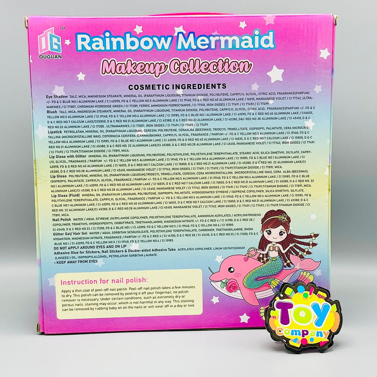 Rainbow Mermaid Makeup Kit - Strawberry
