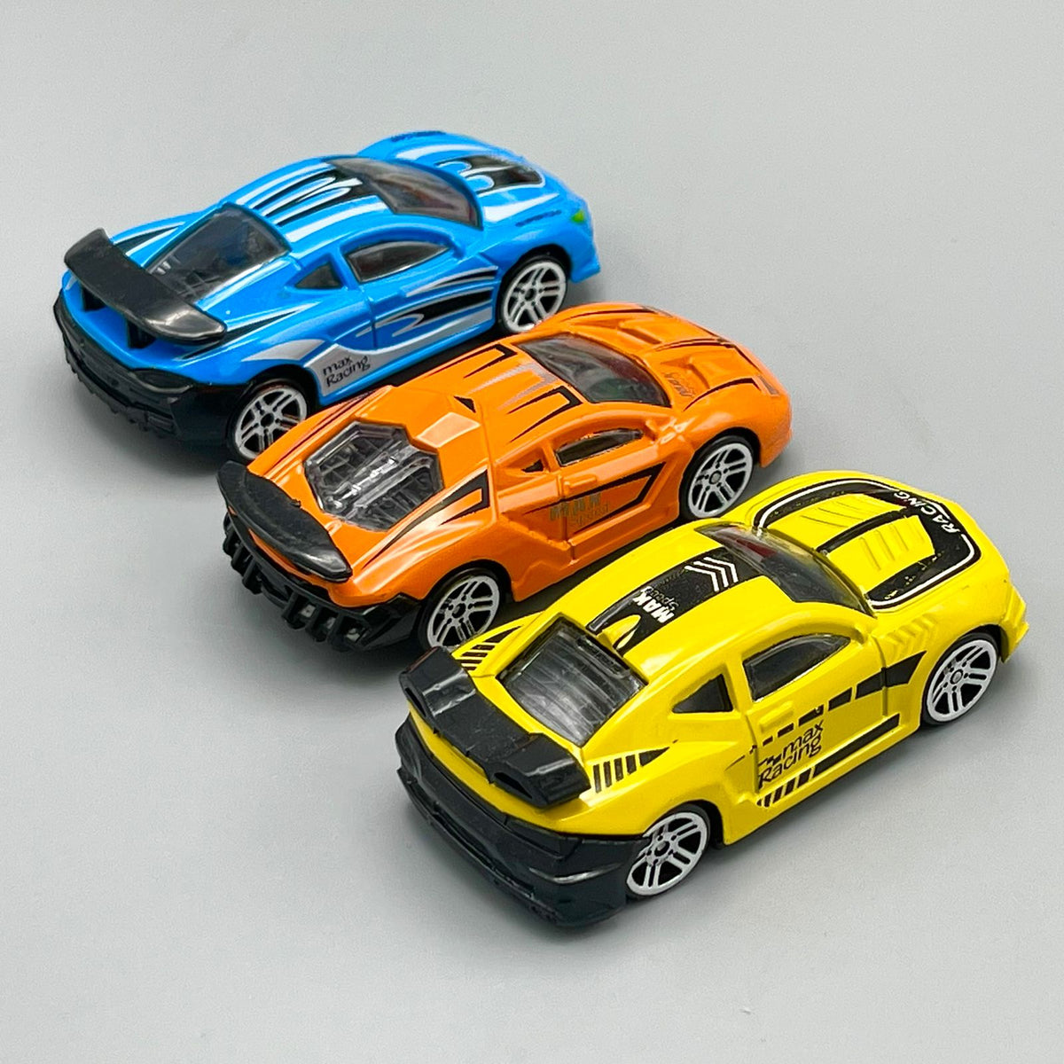 Diecast Metal Racing Cars - Pack of 6