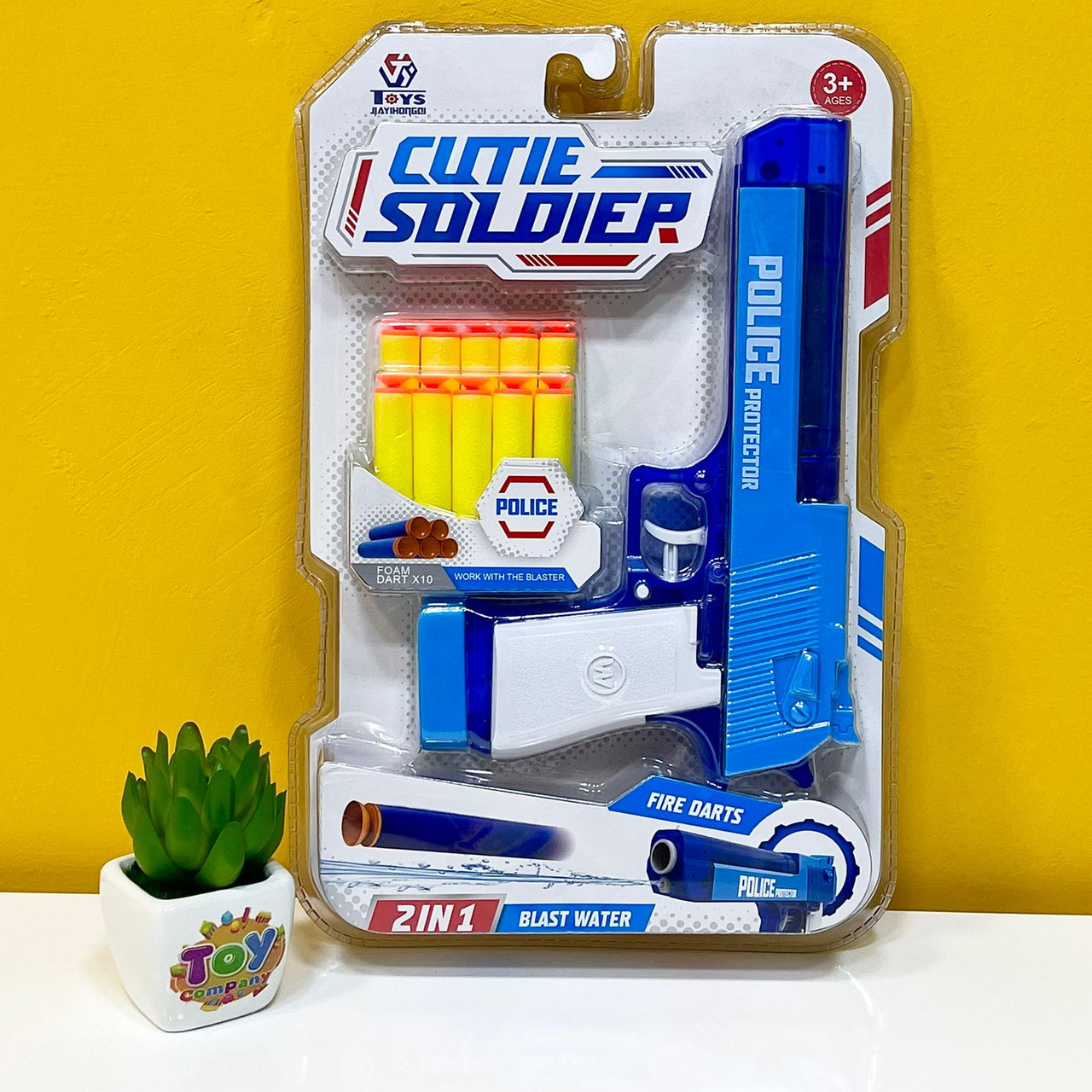 2 in 1 Police Protector Soft Bullet & Water Gun