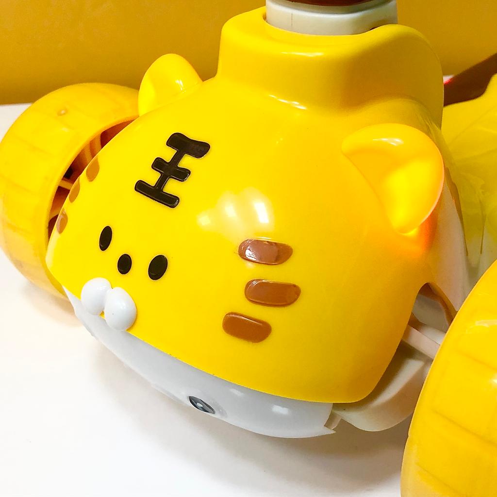 3 Wheels Animal Shaped Scooter with Lights & Sound - Yellow