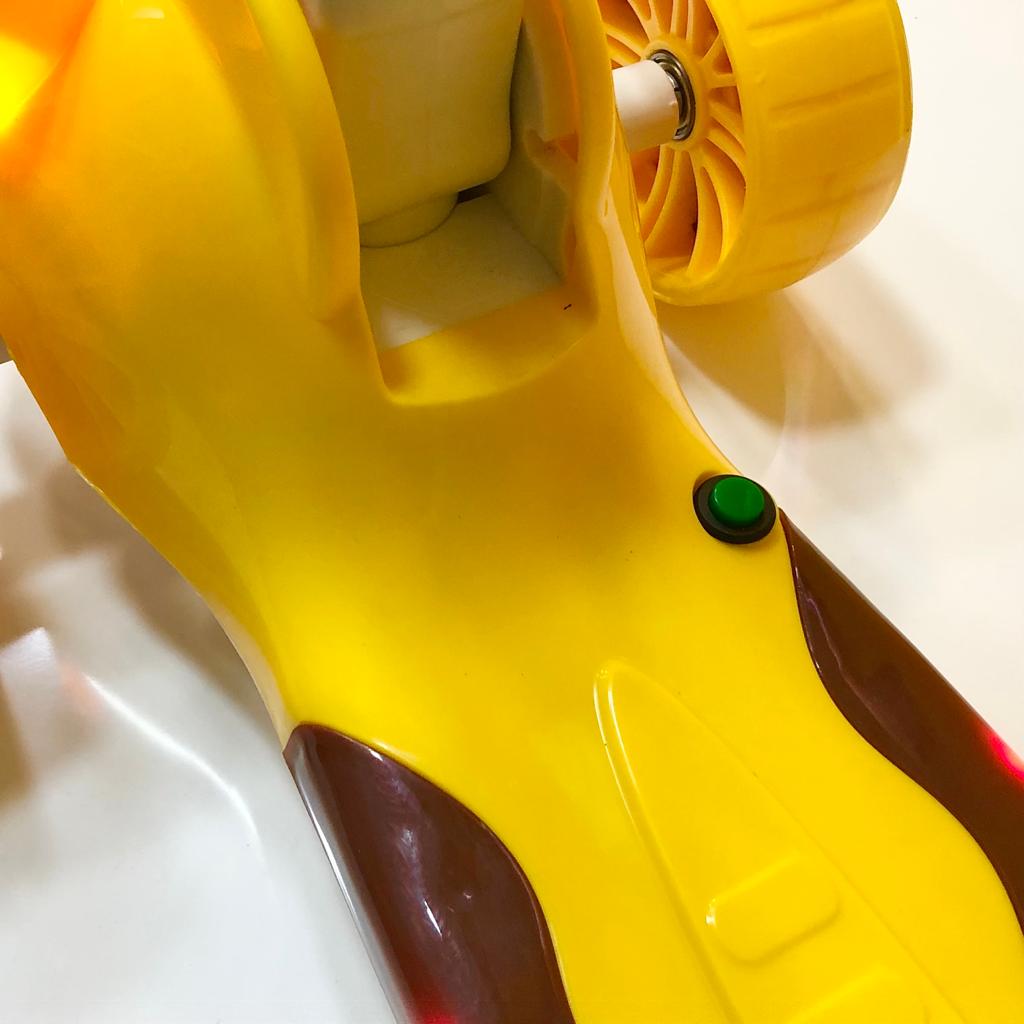 3 Wheels Animal Shaped Scooter with Lights & Sound - Yellow