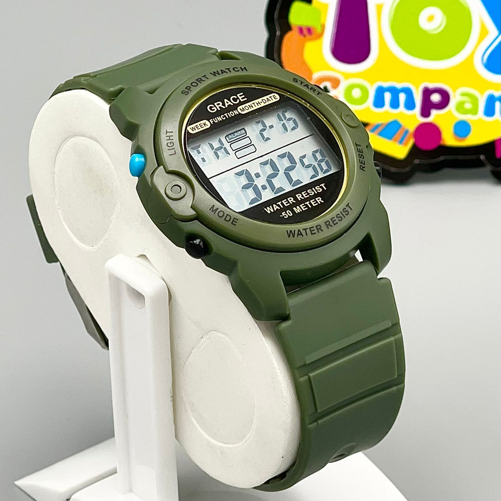 Grace Digital Water Resistant Sports Watch - Green
