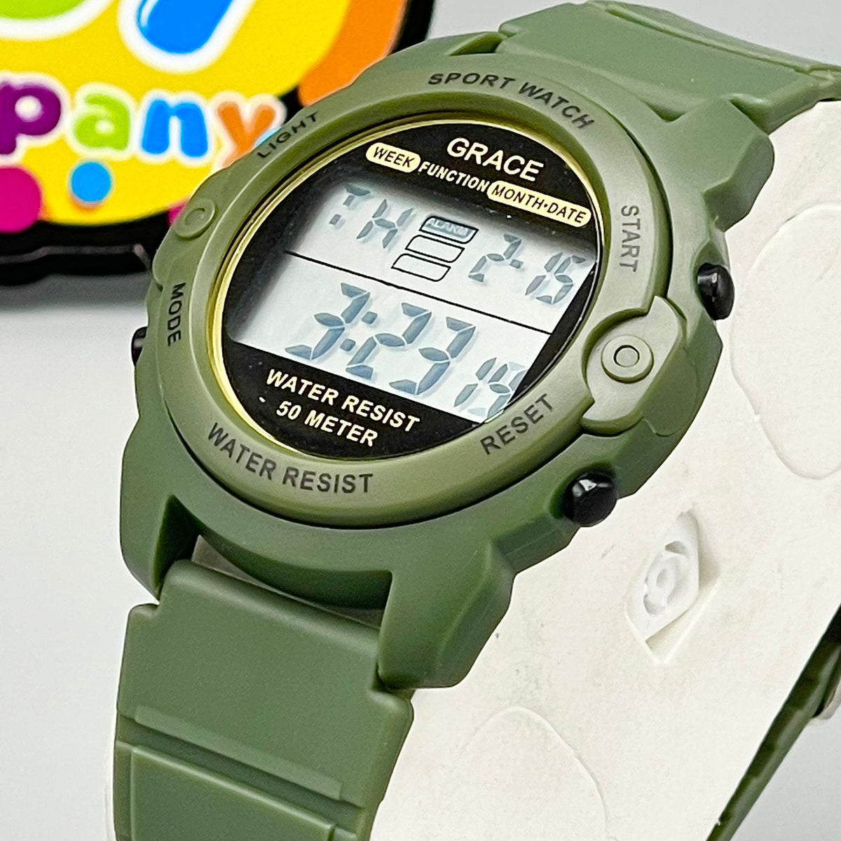 Grace Digital Water Resistant Sports Watch - Green