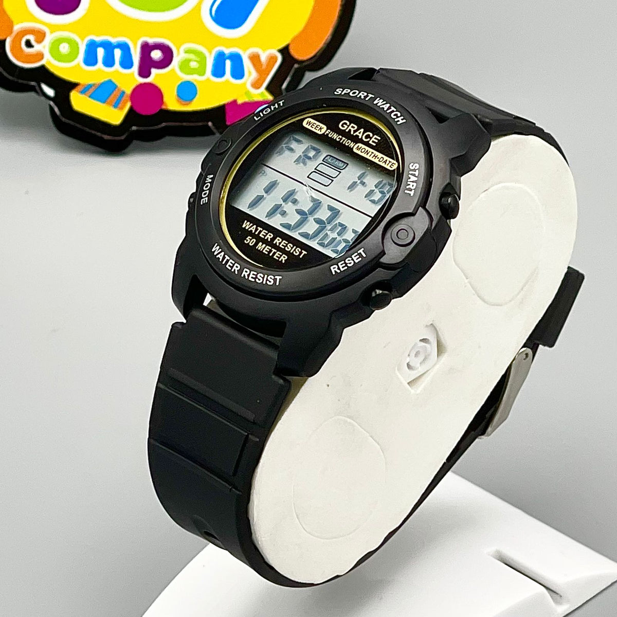 Grace Digital Water Resistant Sports Watch - Black