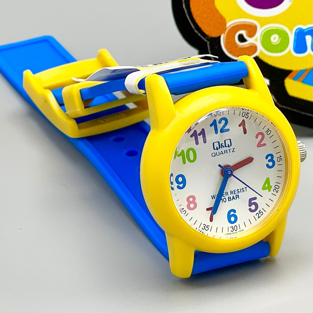 Q&Q Water Resistant Analog Dial Boys Watch