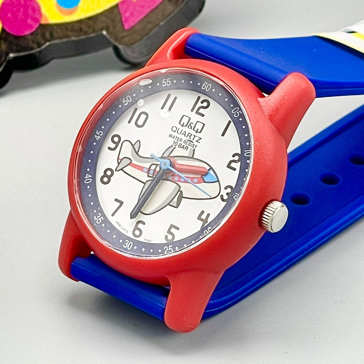 Q&Q Water Resistant Round Dial Boys Watch
