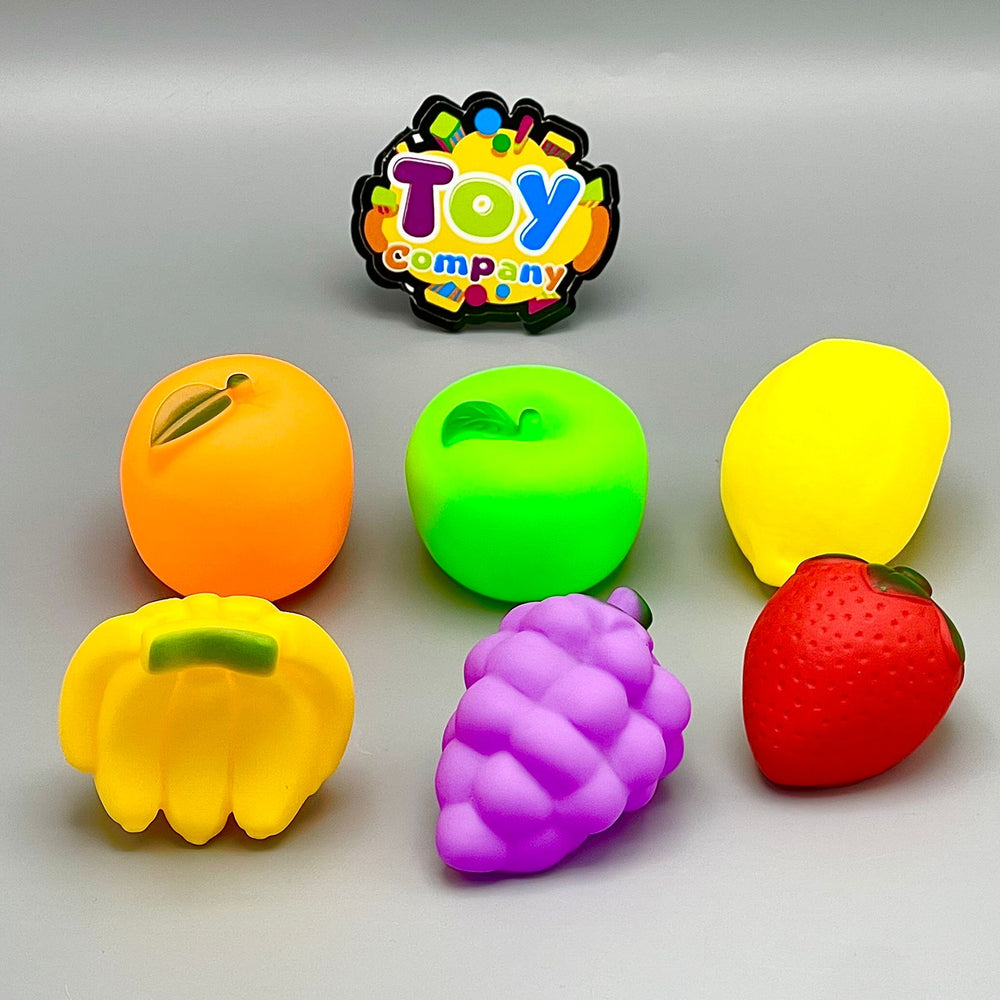 Colorful Fruits Chu Chu Squeeze Bath Toys