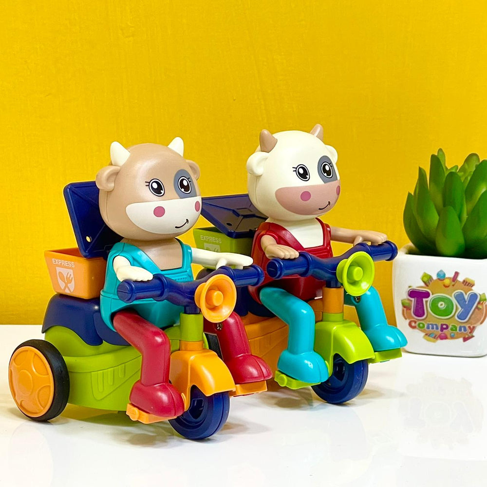 Friction Stunt Cattle Tricycle