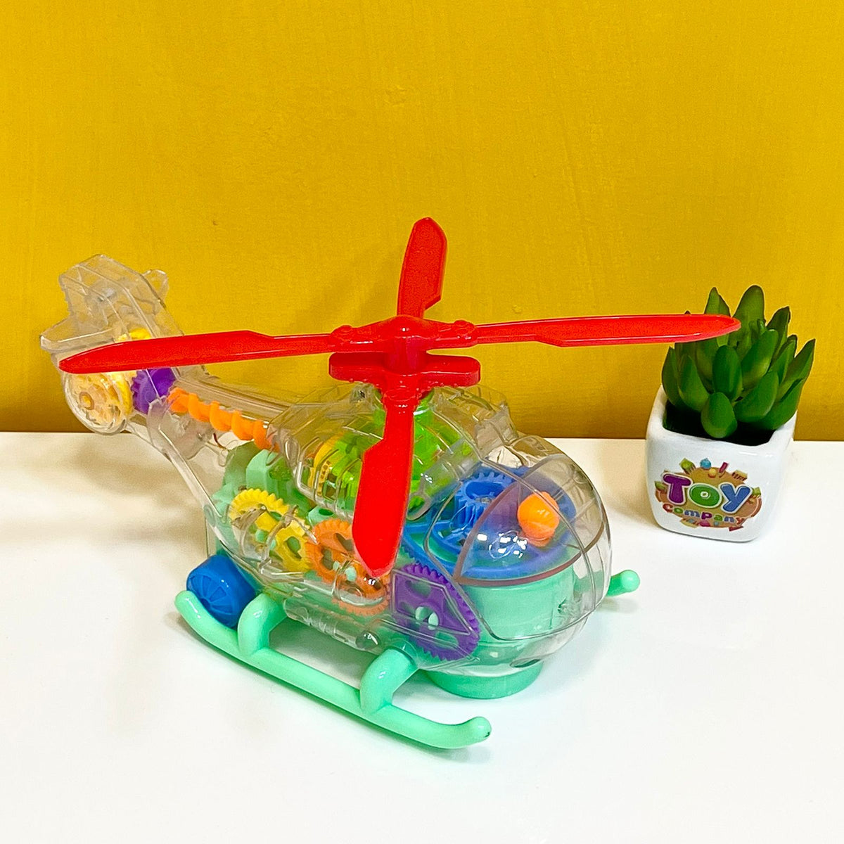 Gear Helicopter Toy with Movable Wings
