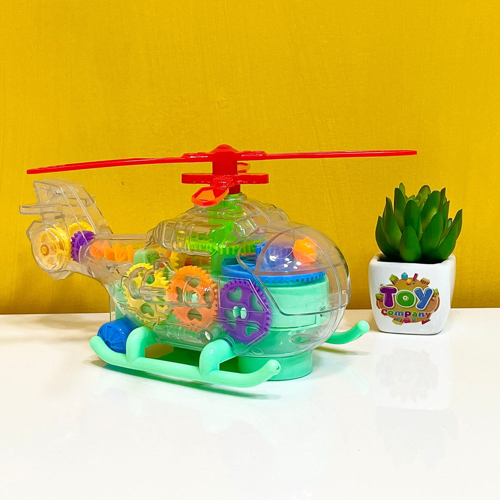 Gear Helicopter Toy with Movable Wings