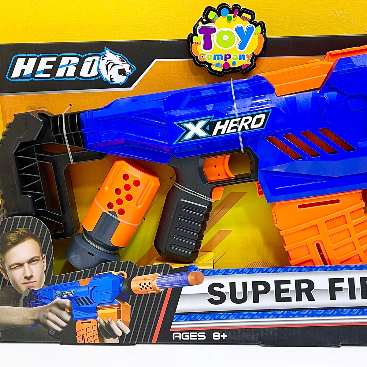 Super Fire Electric Gun Toy with Soft Darts & Target