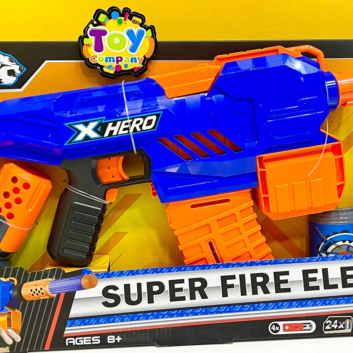 Super Fire Electric Gun Toy with Soft Darts & Target