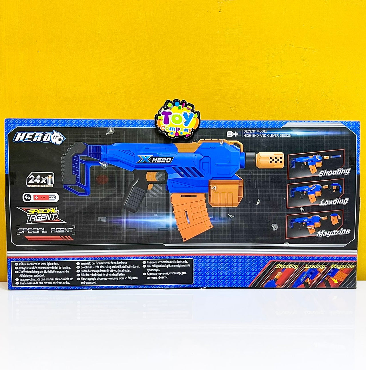 Super Fire Electric Gun Toy with Soft Darts & Target