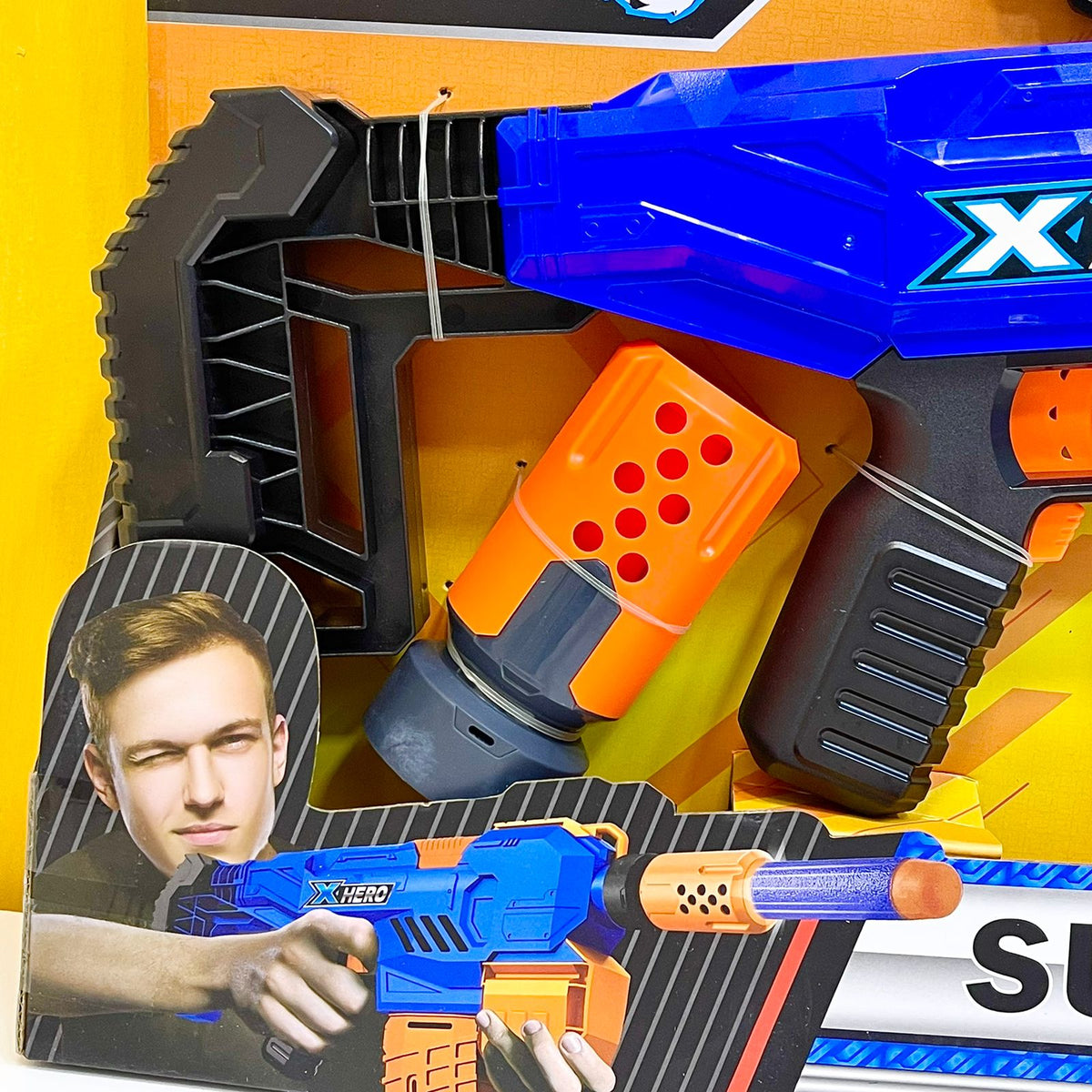 Super Fire Electric Gun Toy with Soft Darts & Target