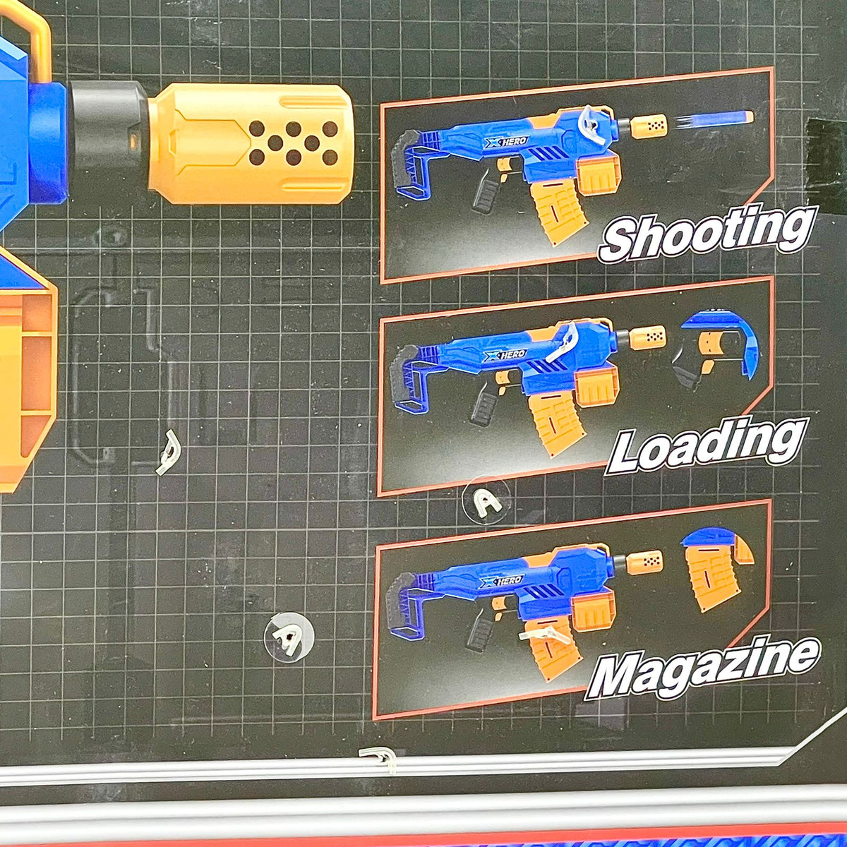 Super Fire Electric Gun Toy with Soft Darts & Target