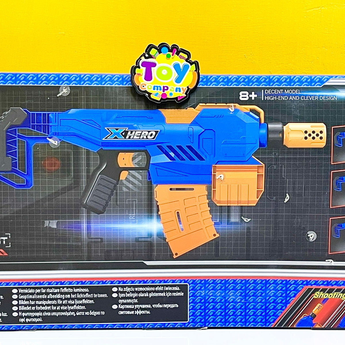 Super Fire Magazine Gun Toy with Soft Darts & Target