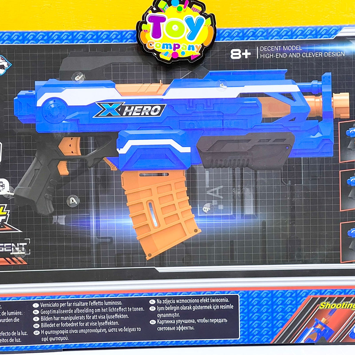 Super Fire Magazine Gun Toy with Soft Darts & Target
