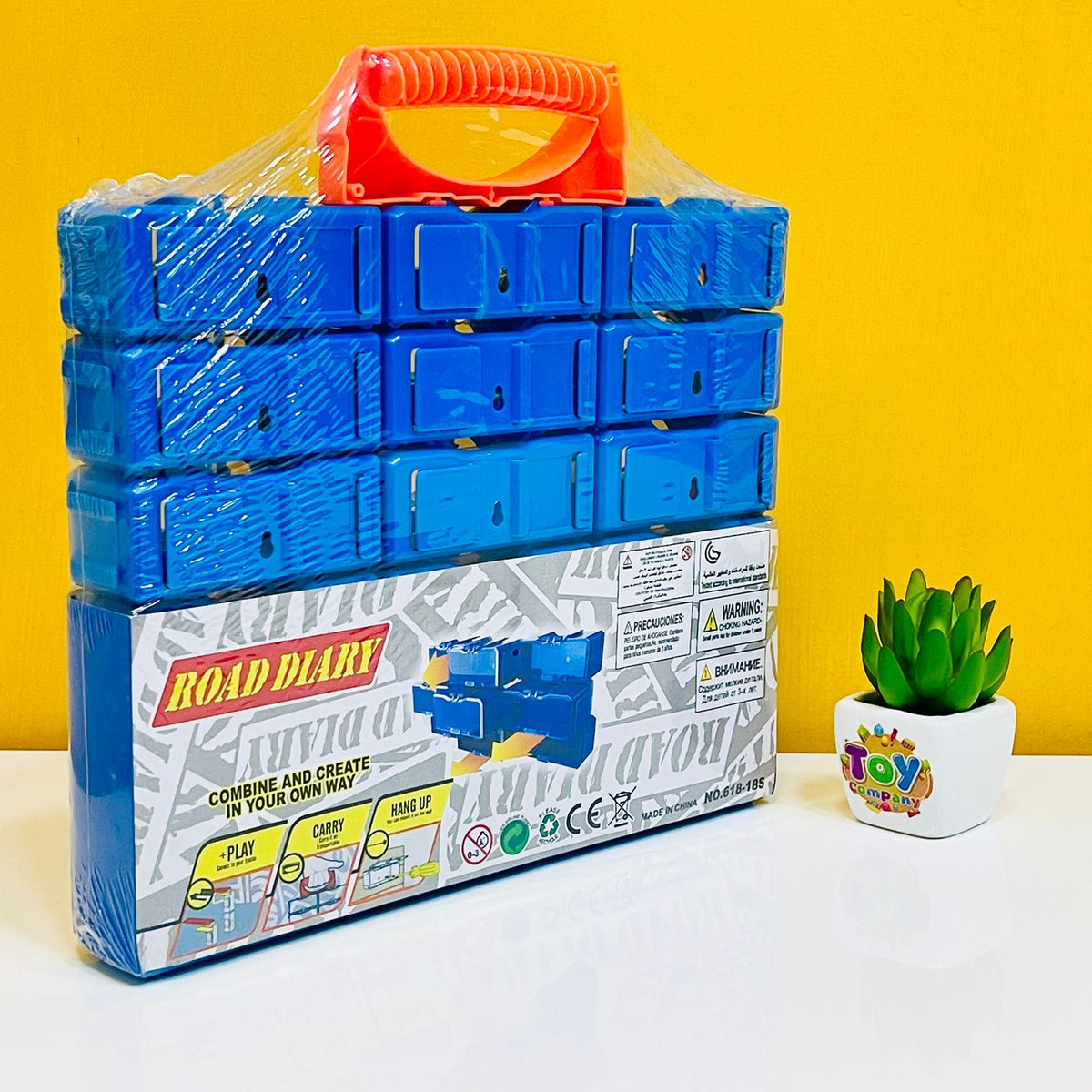 Diecast Set of 18 Cars with Display Racks